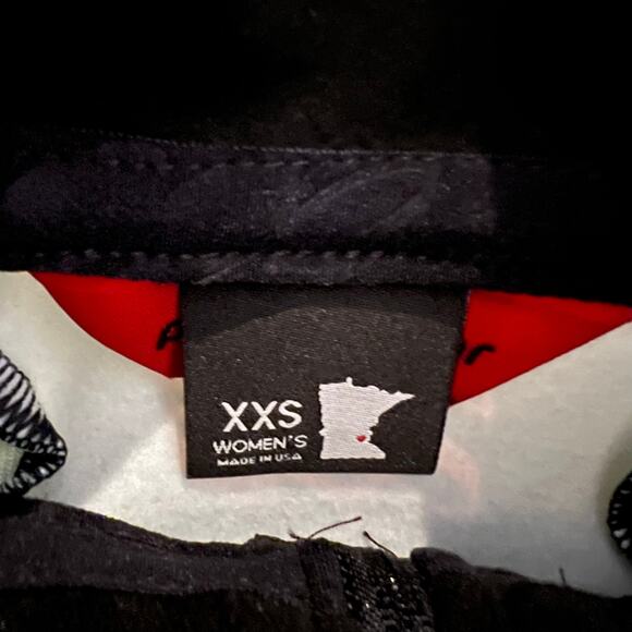 Podium Wear Jacket Womens XXS Team Performance Running Black Green - Picture 8 of 8